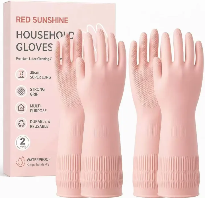 Light pink 38 centimetre household glove box