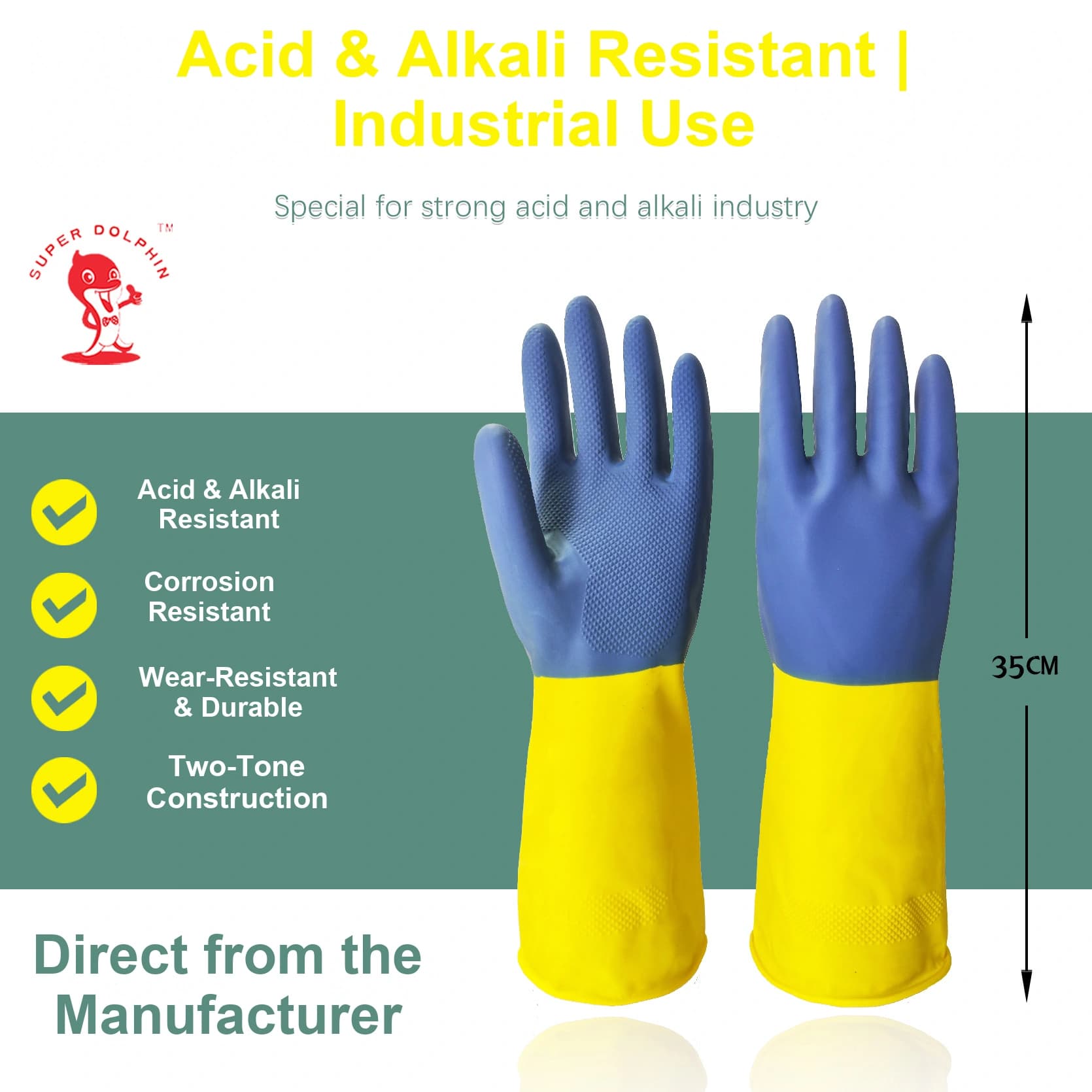 RIX-35-2 industrial latex glove reference product image