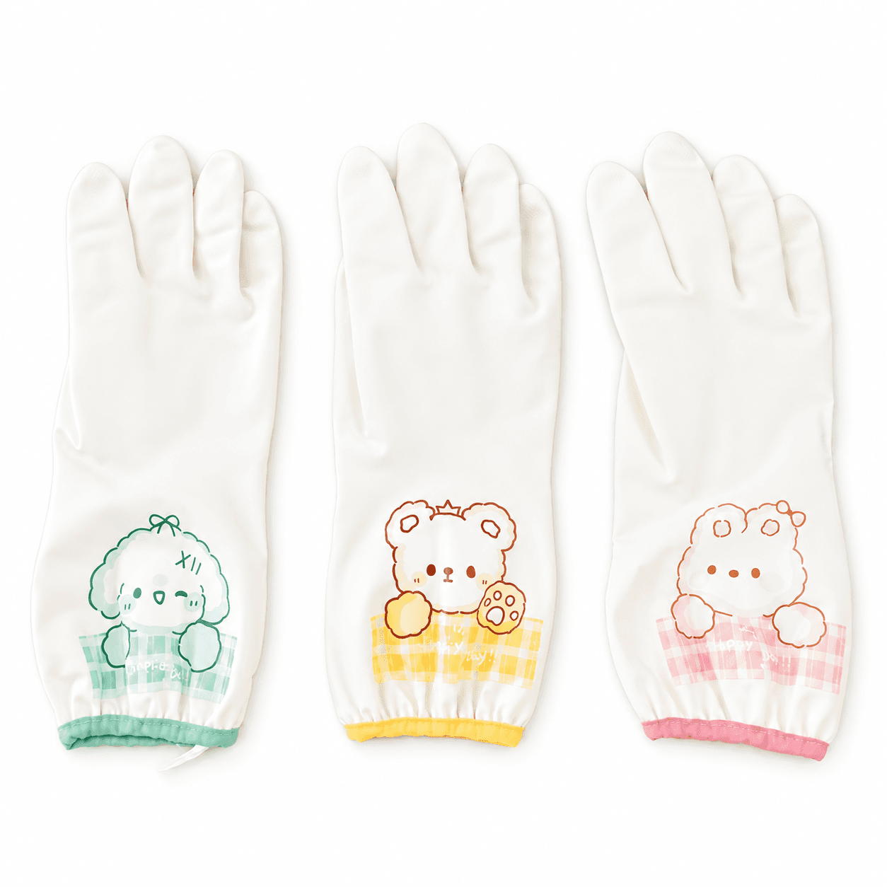 Household Nitrile Gloves NL-PRO1 in white with customizable cuff decoration